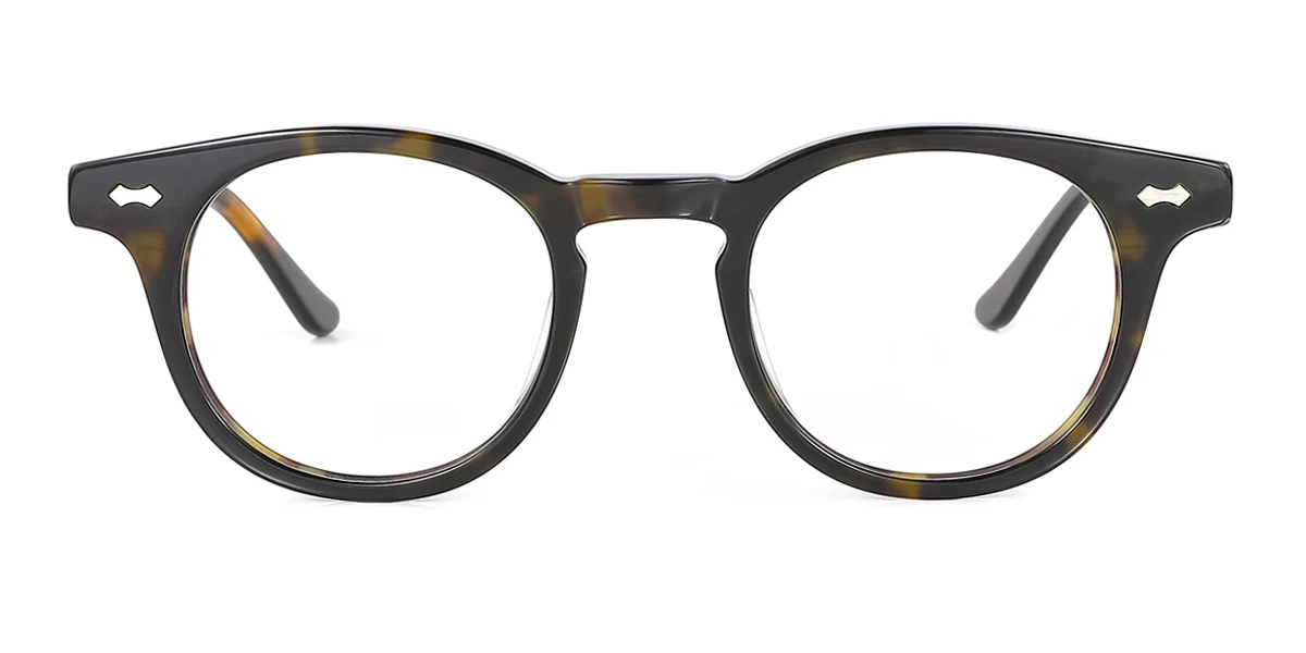 Tortoiseshell Oval Unique  Eyeglasses | WhereLight