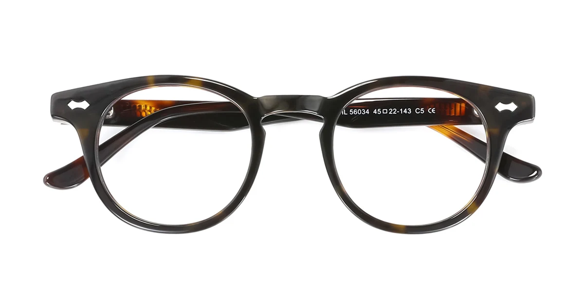 Tortoiseshell Oval Unique  Eyeglasses | WhereLight