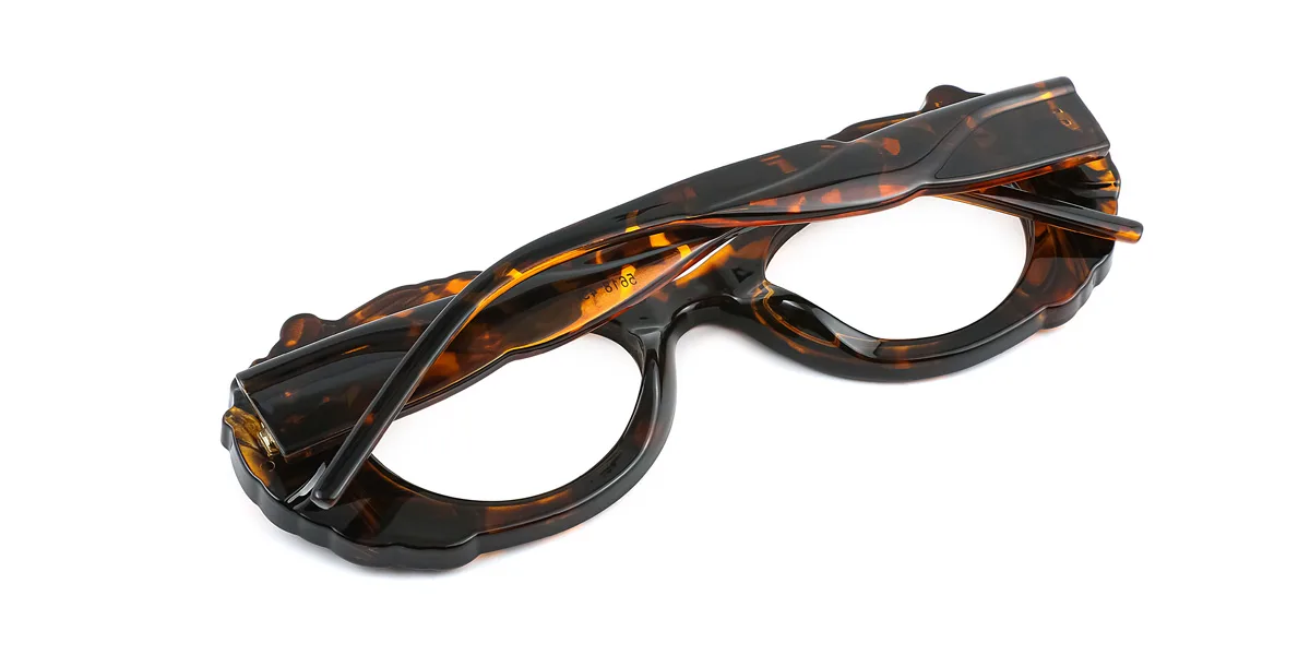 Tortoiseshell Oval Unique Gorgeous  Eyeglasses | WhereLight