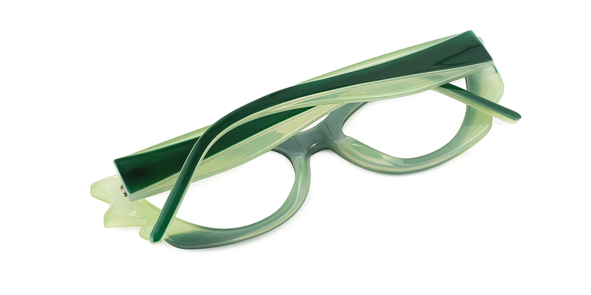 Green Cateye Unique Gorgeous  Eyeglasses | WhereLight