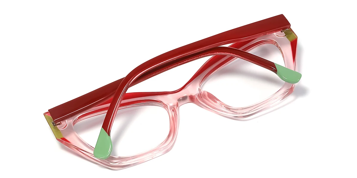 Pink Cateye Unique Spring Hinges Eyeglasses | WhereLight