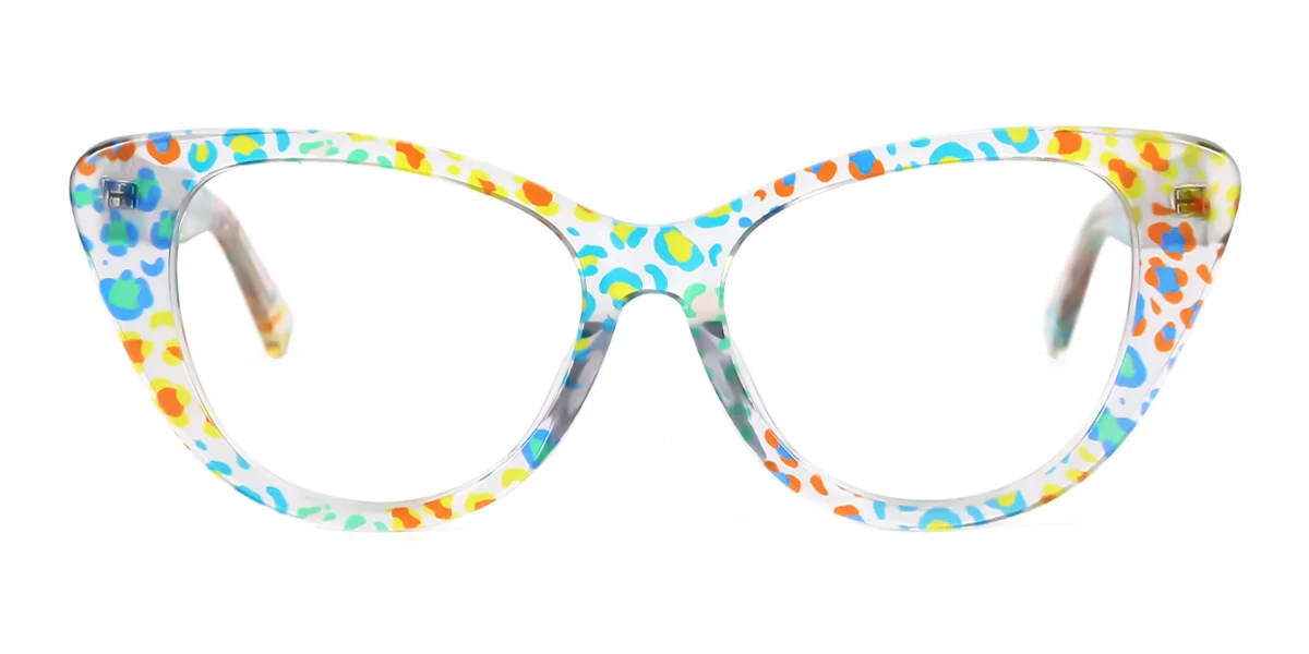 Multicolor Cateye Unique Spring Hinges Eyeglasses | WhereLight