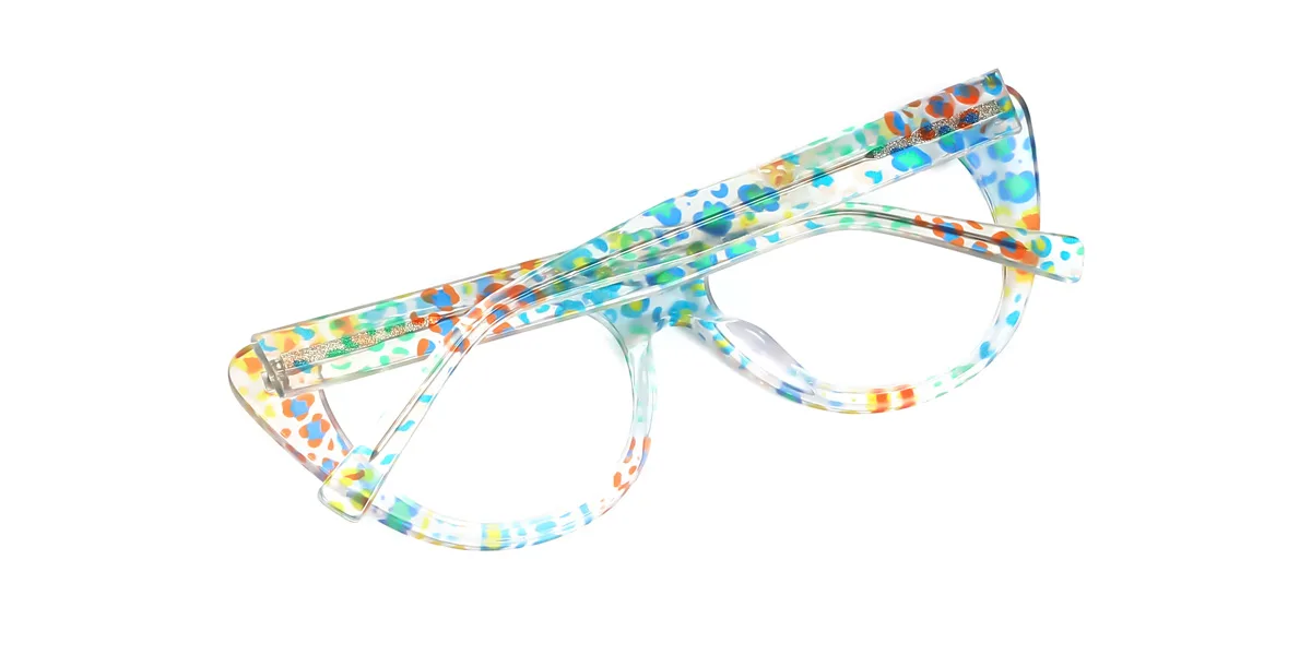 Multicolor Cateye Unique Spring Hinges Eyeglasses | WhereLight