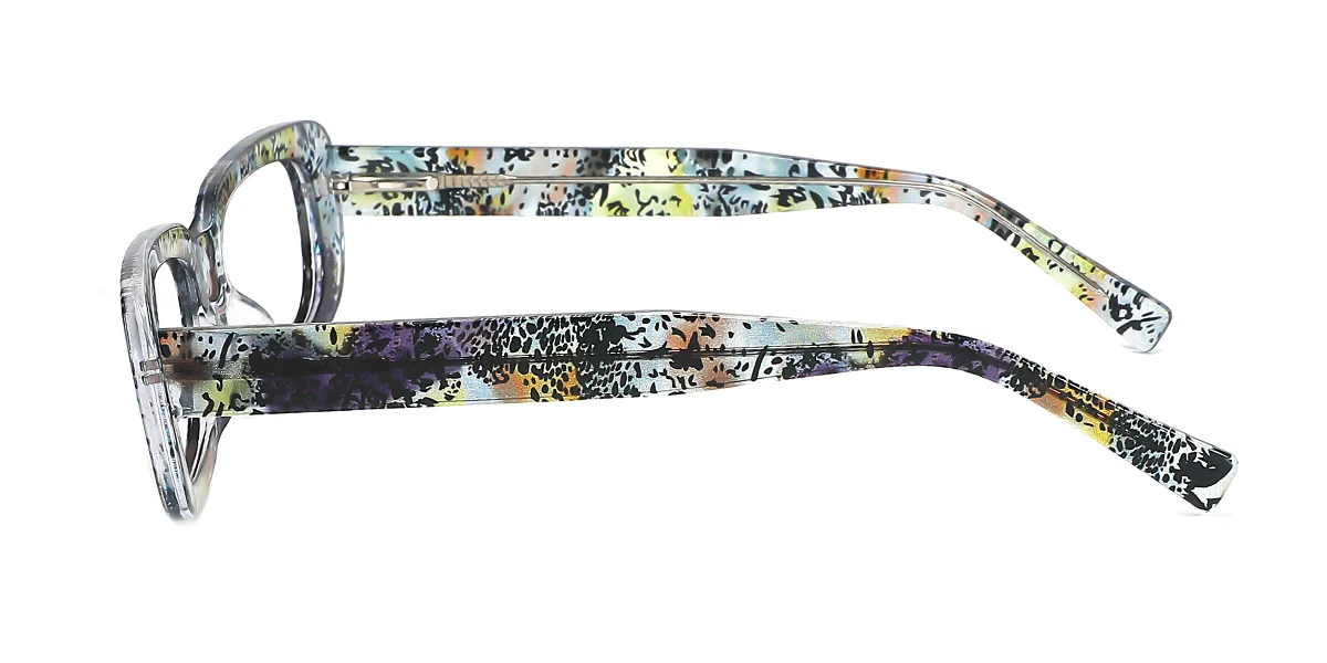 Floral Oval Gorgeous Custom Engraving Eyeglasses | WhereLight