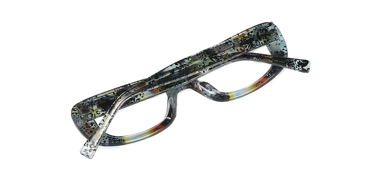 Floral Oval Gorgeous Custom Engraving Eyeglasses | WhereLight