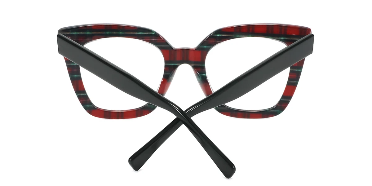 Floral Rectangle Unique Custom Engraving Eyeglasses | WhereLight