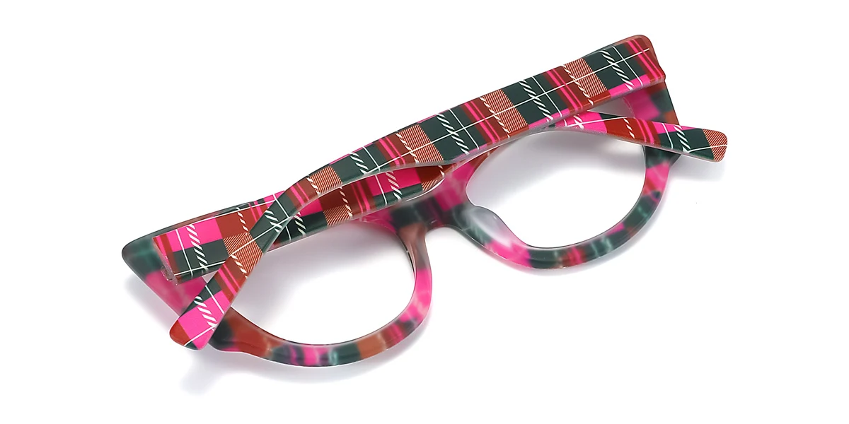 Pink Cateye Unique  Eyeglasses | WhereLight