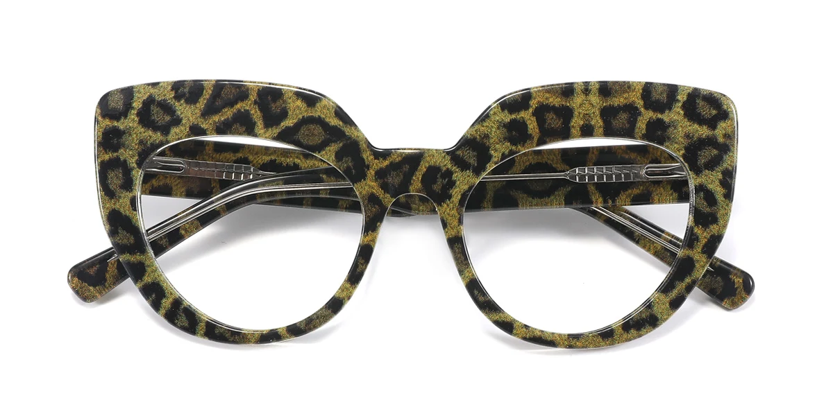 Tortoiseshell Cateye Unique Spring Hinges Eyeglasses | WhereLight