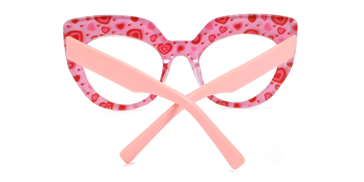 Pink Cateye Unique  Eyeglasses | WhereLight