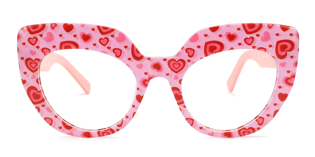 Pink Cateye Unique  Eyeglasses | WhereLight