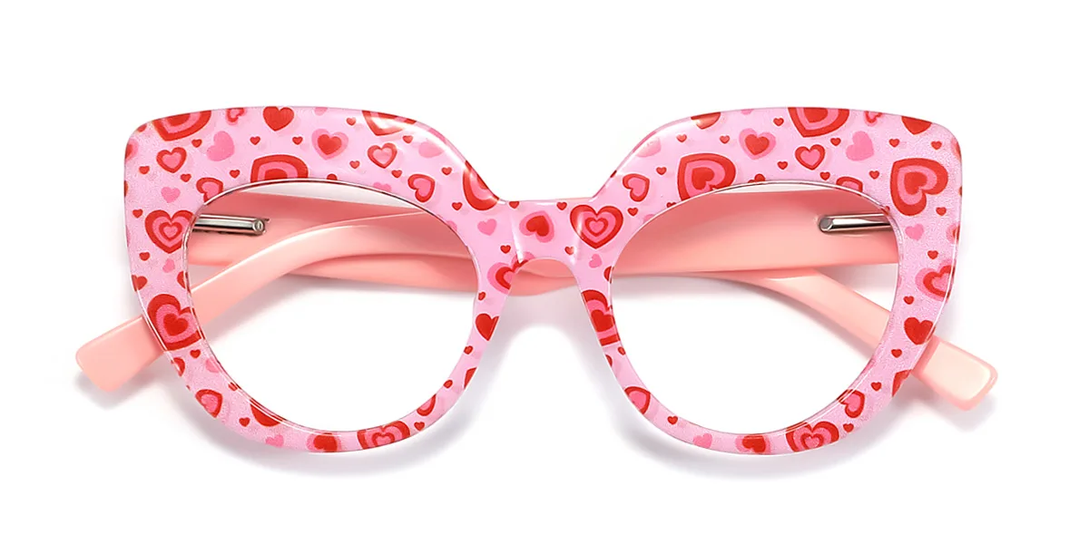 Pink Cateye Unique  Eyeglasses | WhereLight