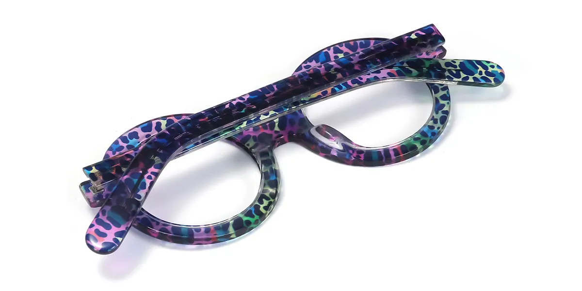 Multicolor Round Unique Spring Hinges Eyeglasses | WhereLight