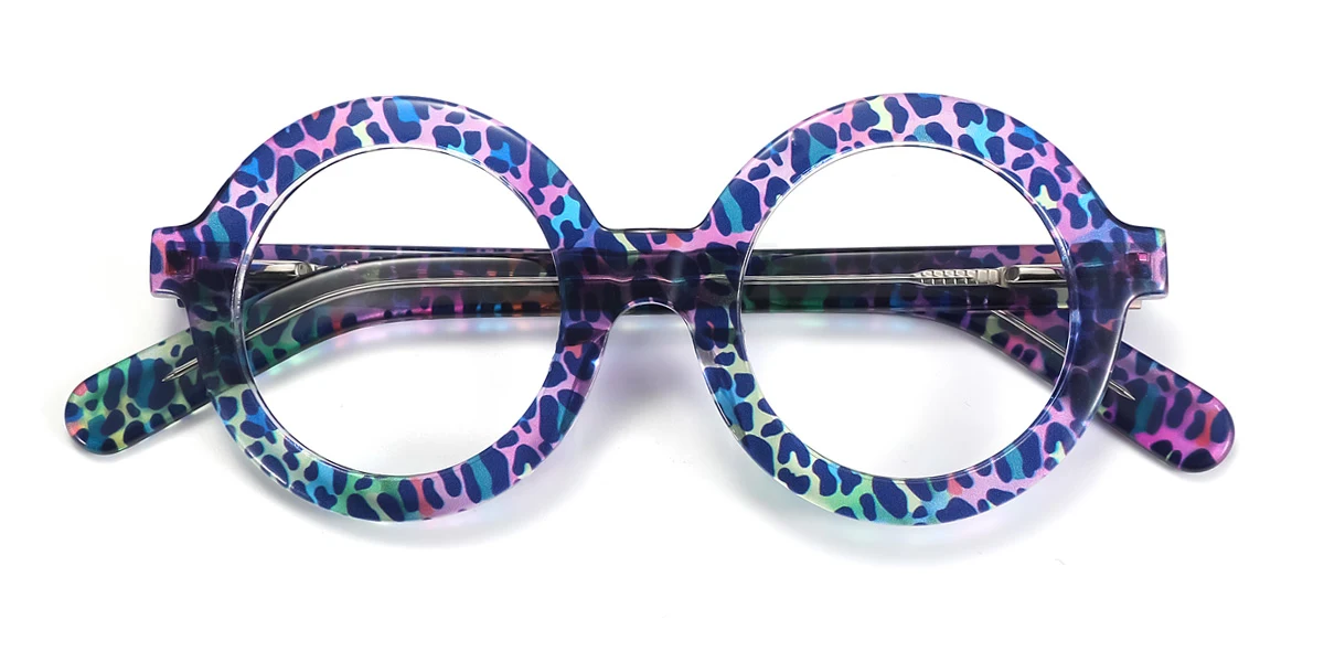 Multicolor Round Unique Spring Hinges Eyeglasses | WhereLight