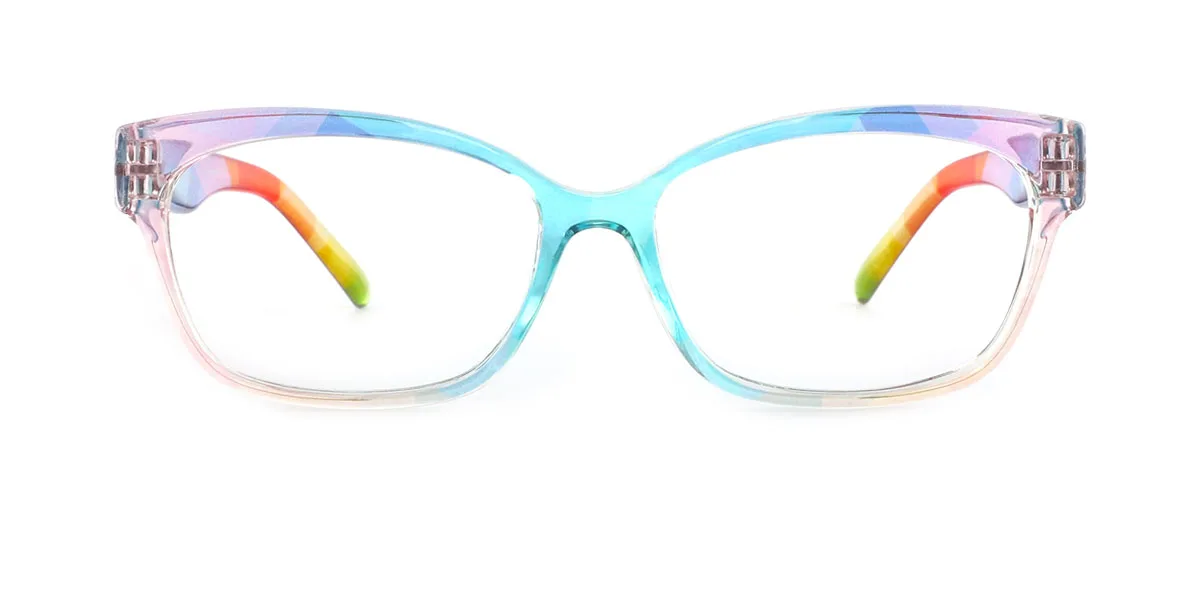 Multicolor Rectangle Classic Super Light Custom Engraving Eyeglasses | WhereLight