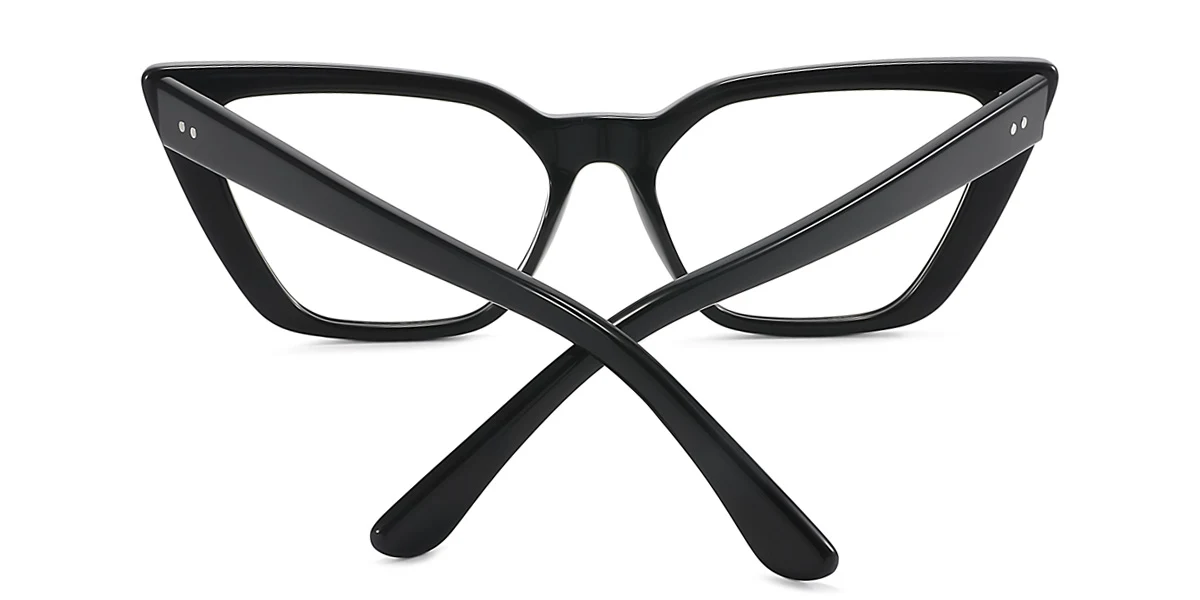 Black Cateye Unique  Eyeglasses | WhereLight