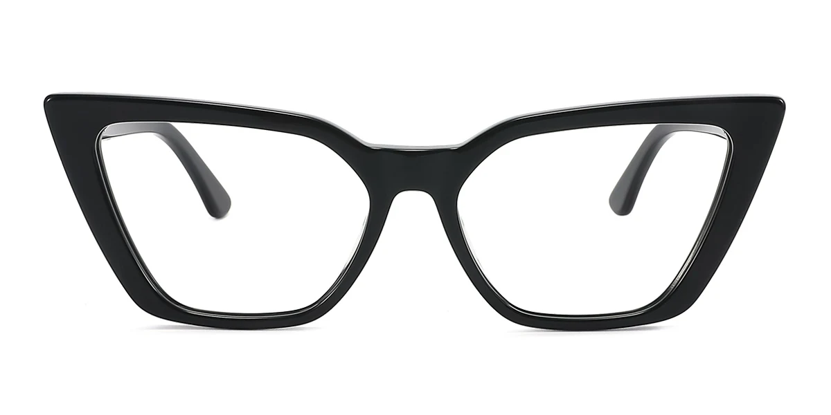 Black Cateye Unique  Eyeglasses | WhereLight