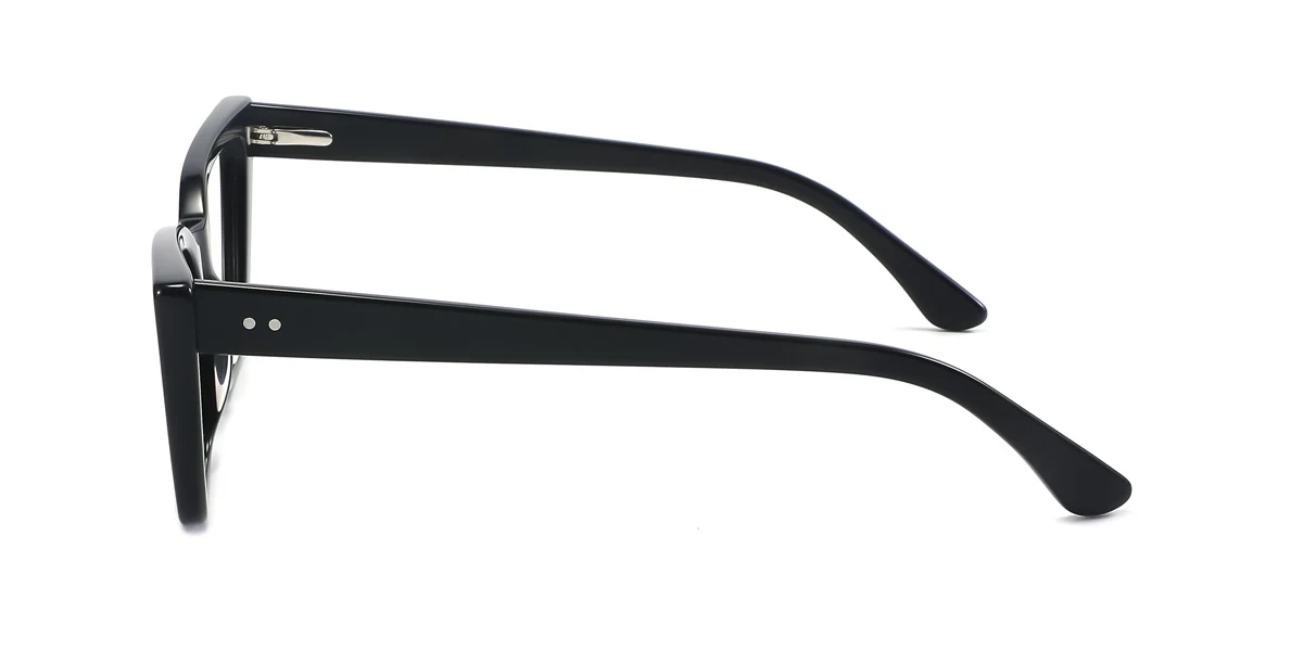 Black Cateye Unique  Eyeglasses | WhereLight