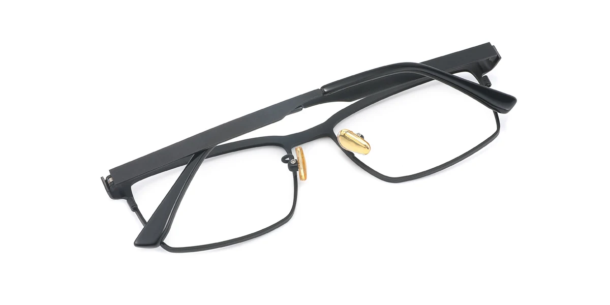 Black Rectangle Gorgeous  Eyeglasses | WhereLight
