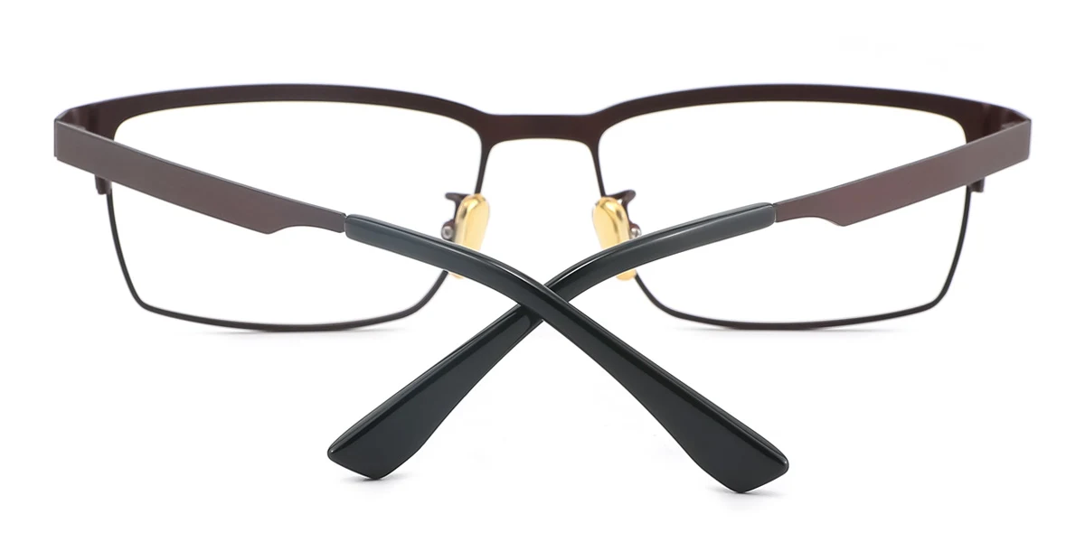 Brown Rectangle Gorgeous  Eyeglasses | WhereLight