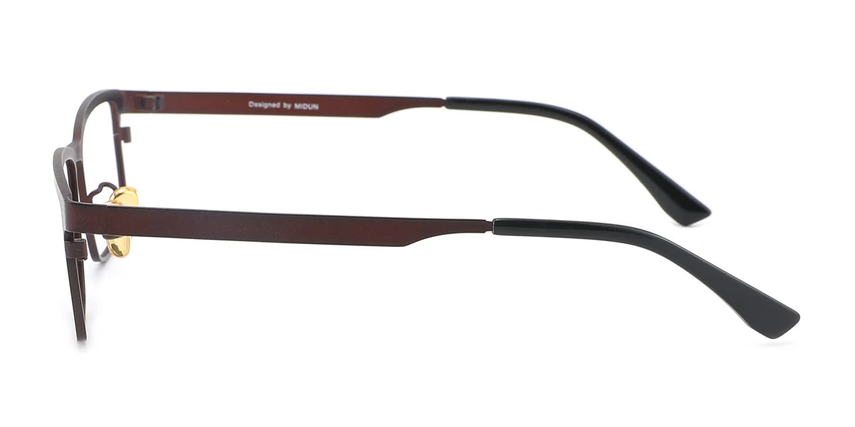 Brown Rectangle Gorgeous  Eyeglasses | WhereLight