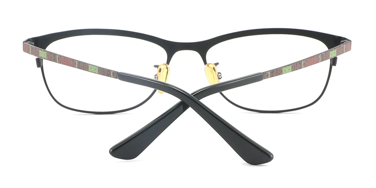 Black Rectangle Gorgeous  Eyeglasses | WhereLight