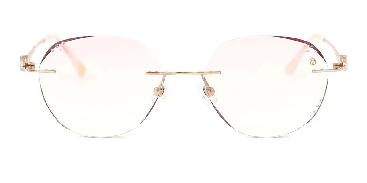 Pink Oval Gorgeous Custom Engraving Handmade Glasses | WhereLight