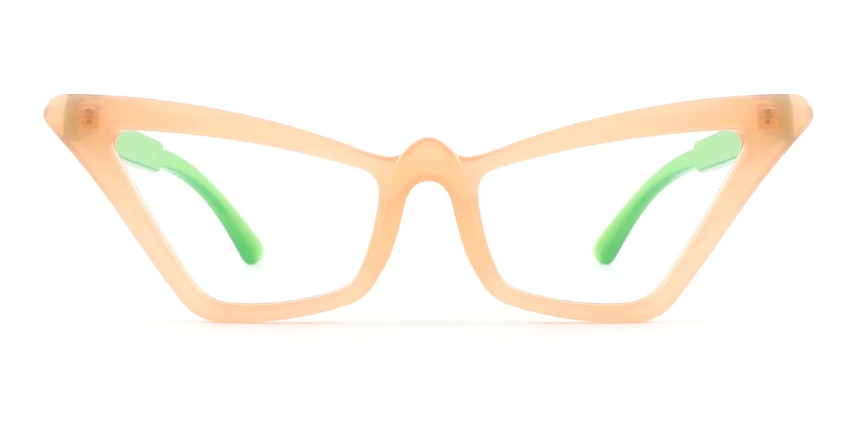 Green Cateye Unique Gorgeous Custom Engraving Eyeglasses | WhereLight
