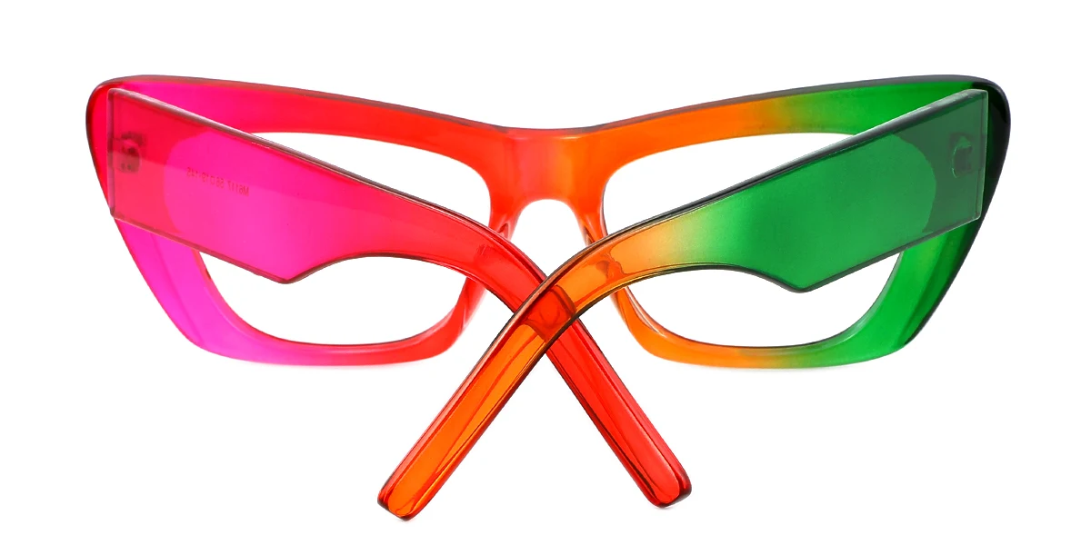 Multicolor Cateye Simple Unique Custom Engraving Eyeglasses | WhereLight