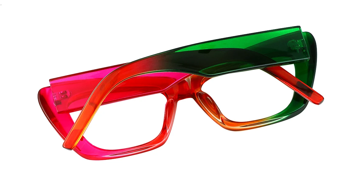 Multicolor Cateye Simple Unique Custom Engraving Eyeglasses | WhereLight