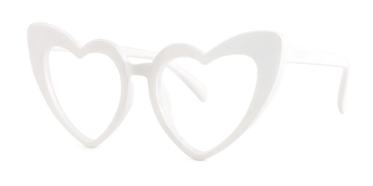 White Heart Unique Gorgeous  Eyeglasses | WhereLight
