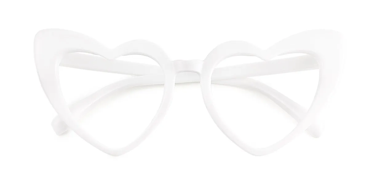 White Heart Unique Gorgeous  Eyeglasses | WhereLight