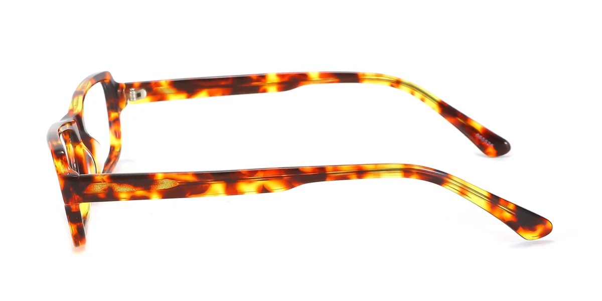 Tortoiseshell Rectangle Classic  Eyeglasses | WhereLight