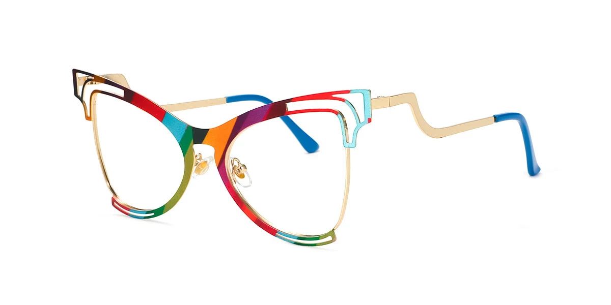 Multicolor Butterfly Unique Gorgeous  Eyeglasses | WhereLight