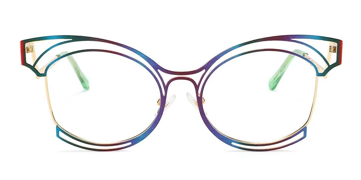 Multicolor Cateye Unique  Eyeglasses | WhereLight