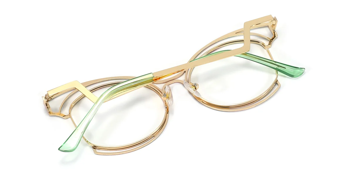 Multicolor Cateye Unique  Eyeglasses | WhereLight