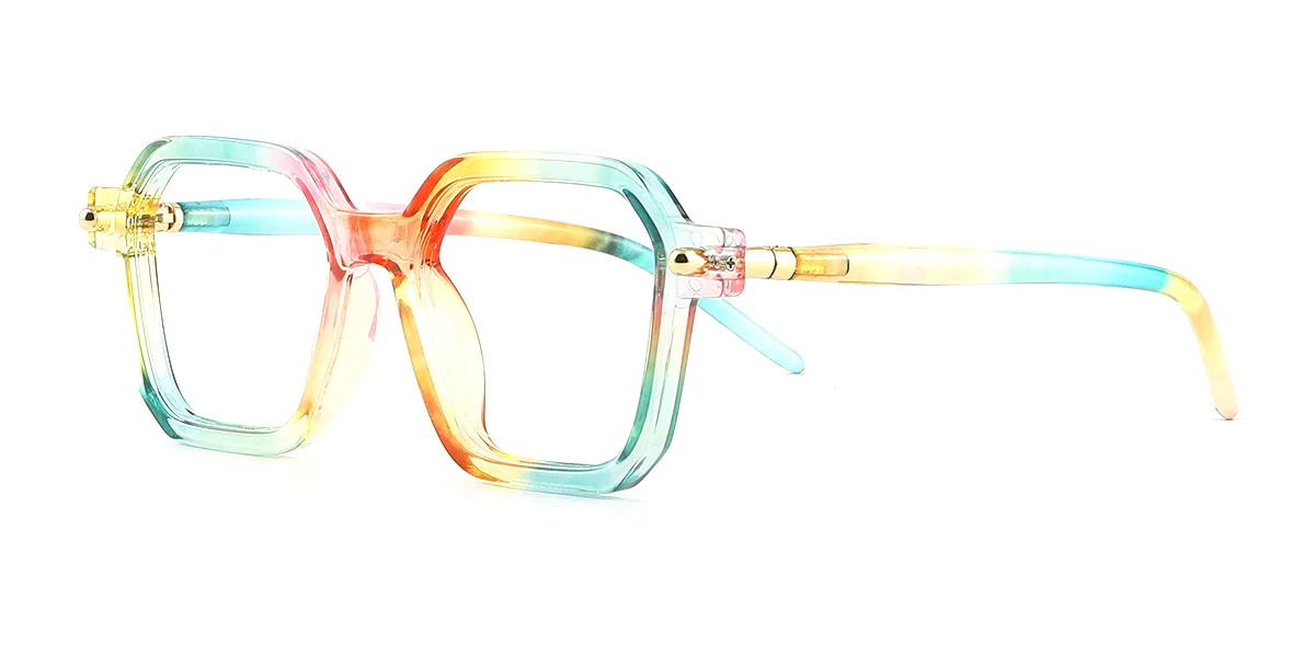 Multicolor Geometric Gorgeous  Eyeglasses | WhereLight