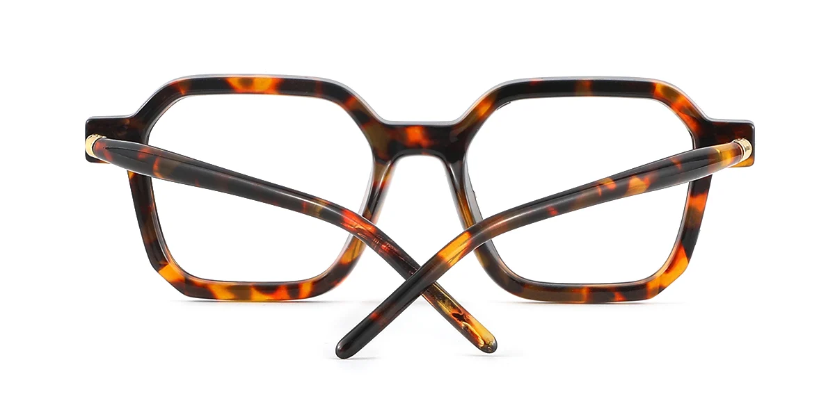Tortoiseshell Geometric Gorgeous  Eyeglasses | WhereLight