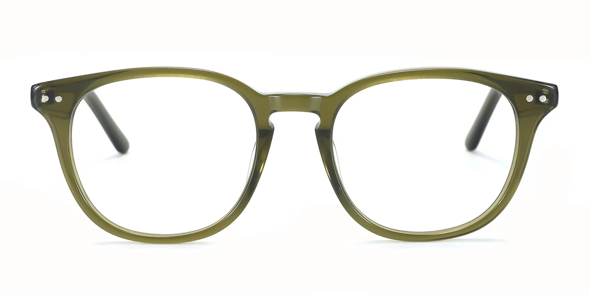 Green Rectangle Gorgeous  Eyeglasses | WhereLight