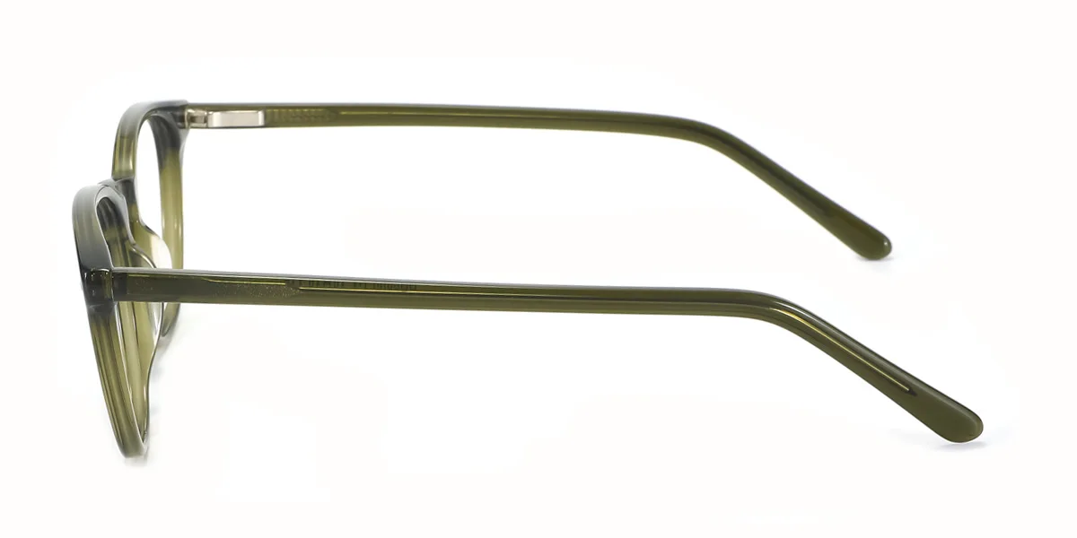 Green Rectangle Gorgeous  Eyeglasses | WhereLight