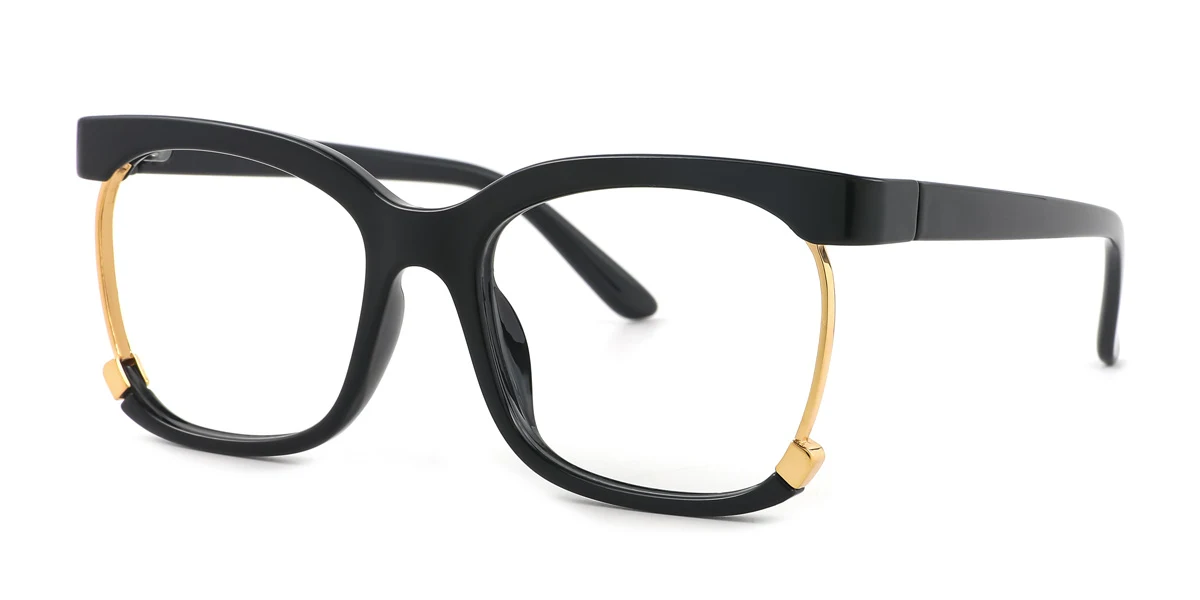 Black Oval Gorgeous Custom Engraving Eyeglasses | WhereLight