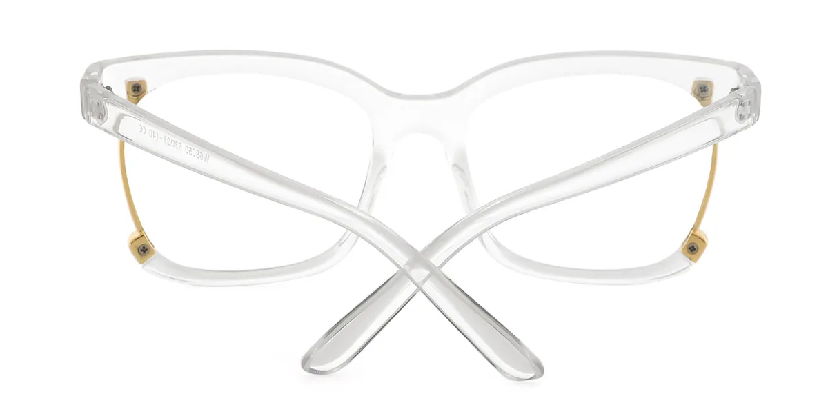 Clear Oval Gorgeous Custom Engraving Eyeglasses | WhereLight