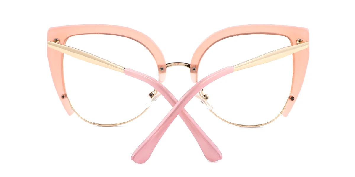 Pink Cateye Retro Unique Custom Engraving Eyeglasses | WhereLight