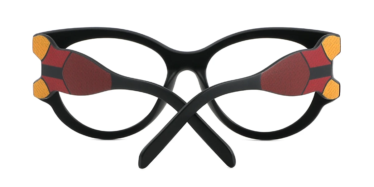 Red Oval Unique Gorgeous Custom Engraving Eyeglasses | WhereLight