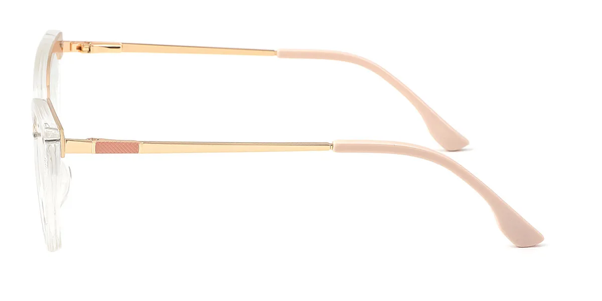 Clear Cateye Unique Gorgeous Spring Hinges Eyeglasses | WhereLight