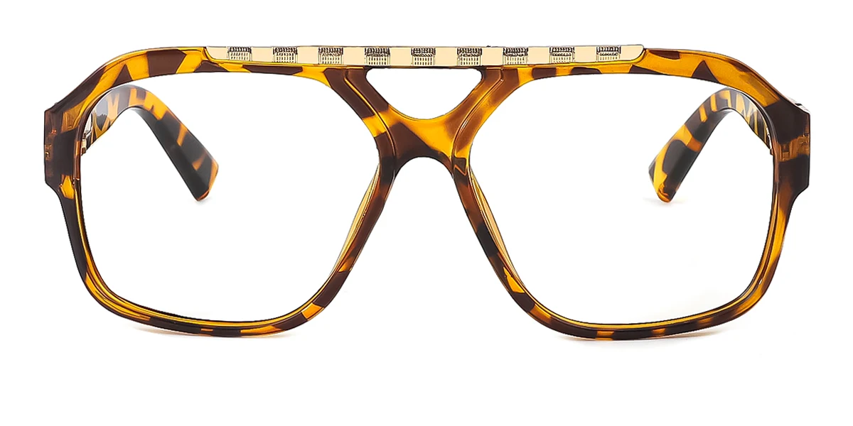 Tortoiseshell Aviator Irregular Classic Unique Gorgeous Custom Engraving Eyeglasses | WhereLight