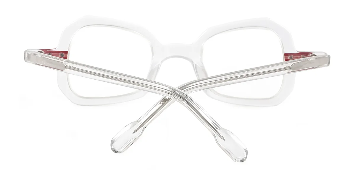 Clear Geometric Irregular Retro Unique Gorgeous  Eyeglasses | WhereLight