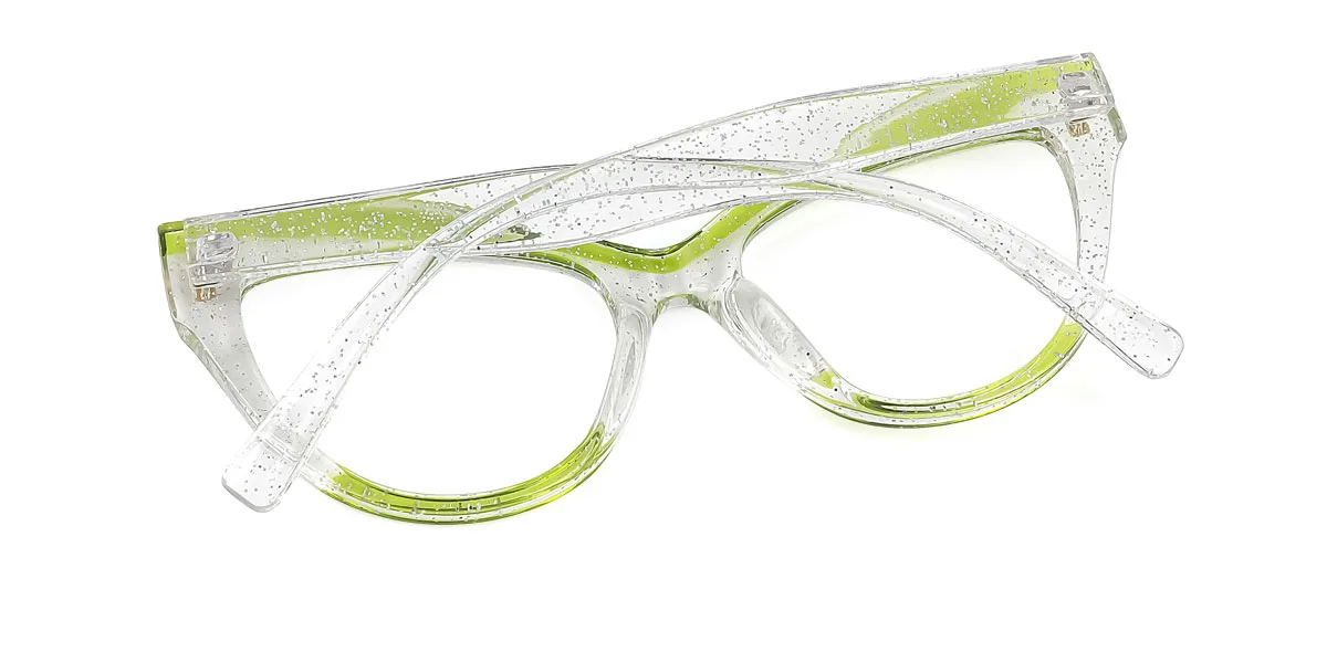 Clear Cateye Classic Unique Gorgeous Custom Engraving Eyeglasses | WhereLight
