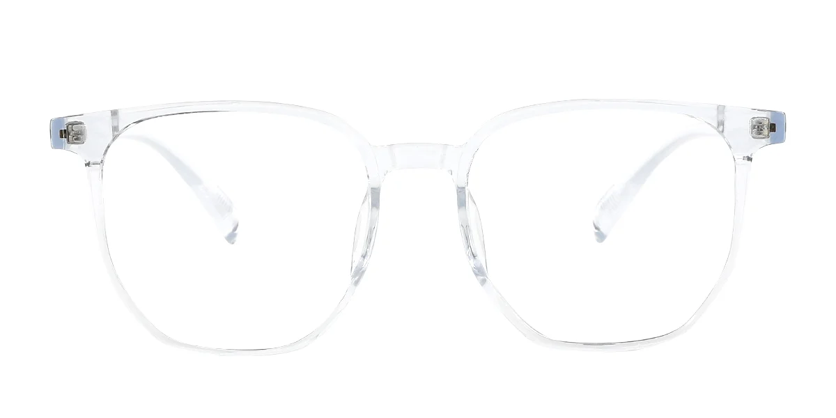 Clear Rectangle Simple Classic Super Light Custom Engraving Eyeglasses | WhereLight