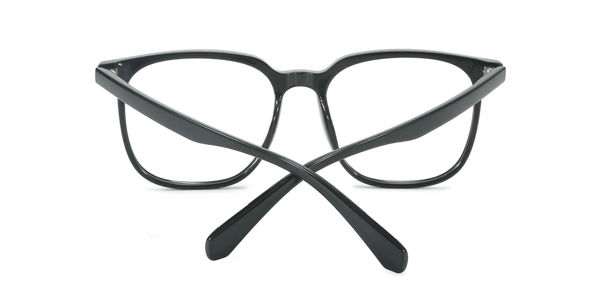 Black Rectangle Unique  Eyeglasses | WhereLight