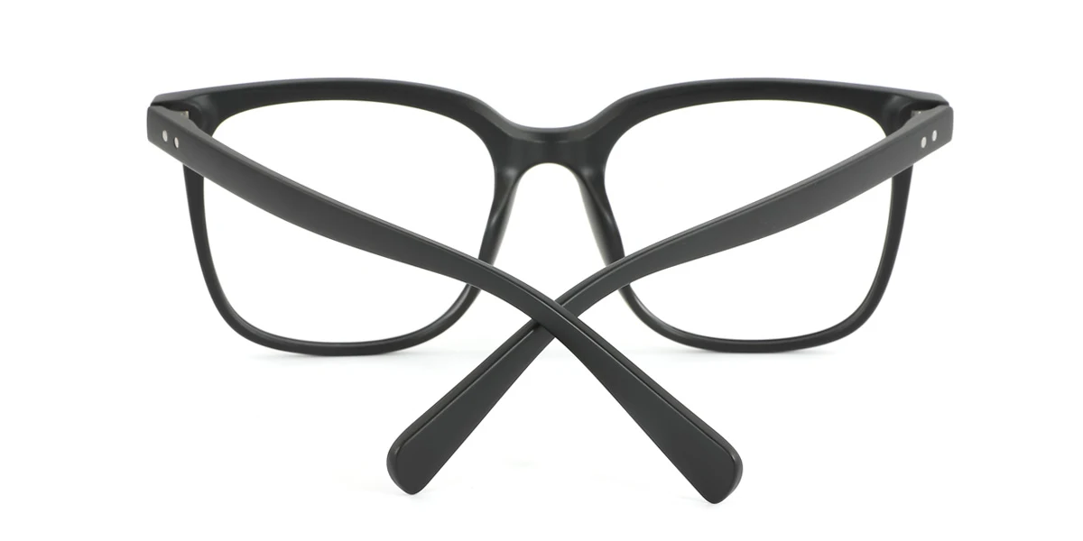 Black Rectangle Gorgeous Custom Engraving Eyeglasses | WhereLight